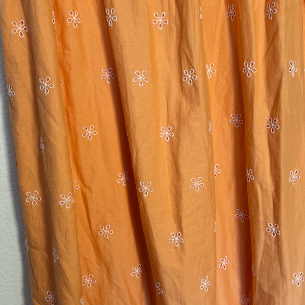 Old Navy Orange Floral Midi Dress - Picture 8 of 14